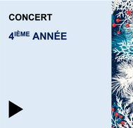 Noël 2018 / Fichier téléchargeable - Concert 4e année