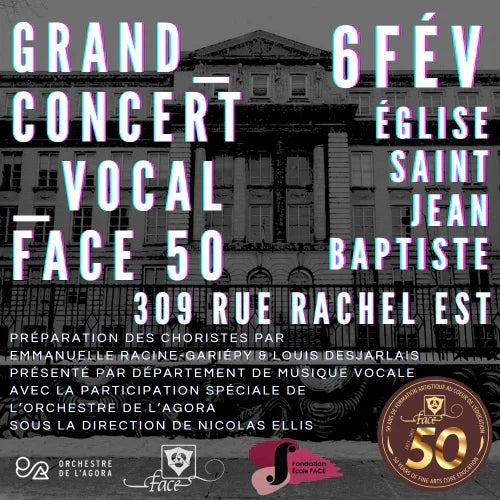 Grand concert vocal du 50e - en vente maintenant!