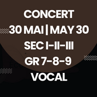 Billets pour le concert vocal du 30 mai - Sec I-II-III